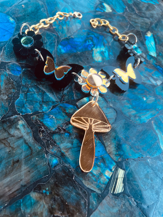 Golden Mushroom Drip choker 🍄‍🟫 (one of a kind)