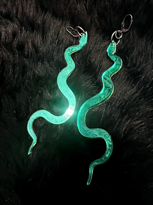 Slime desert Snake Earrings