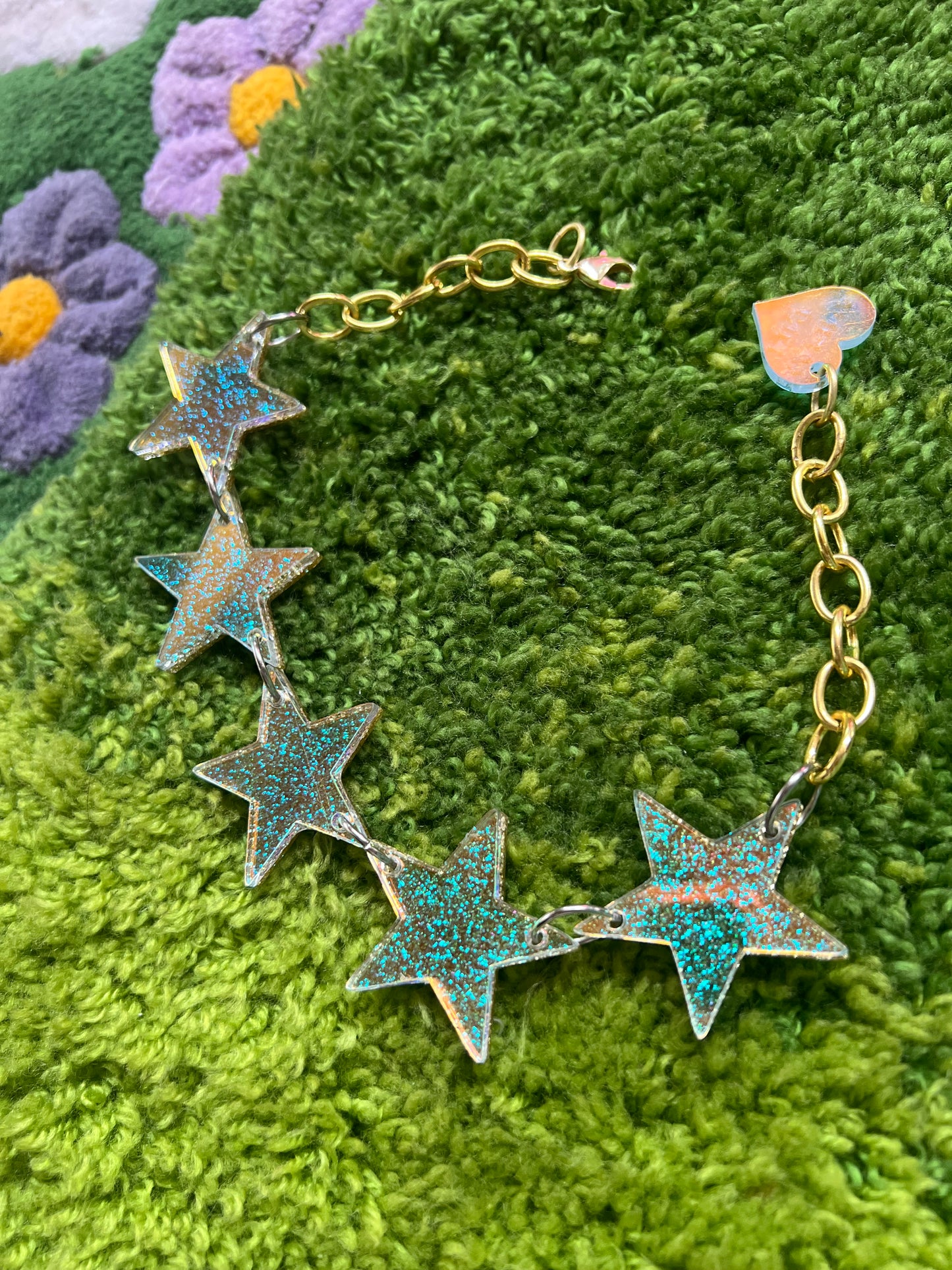 Your a Star Choker ⭐️ gold glitter✨