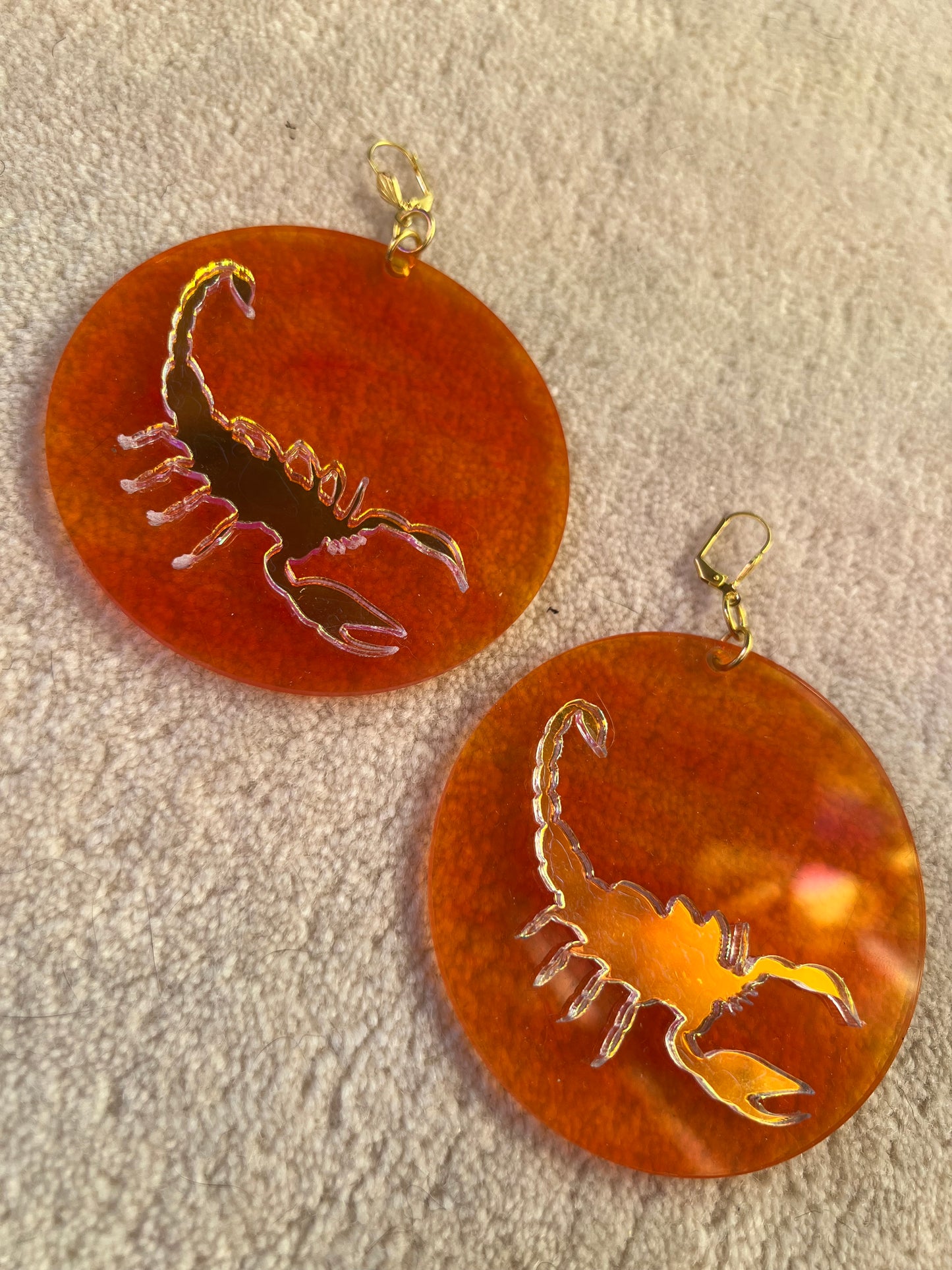 Golden Hour Scorpio earrings 🦂