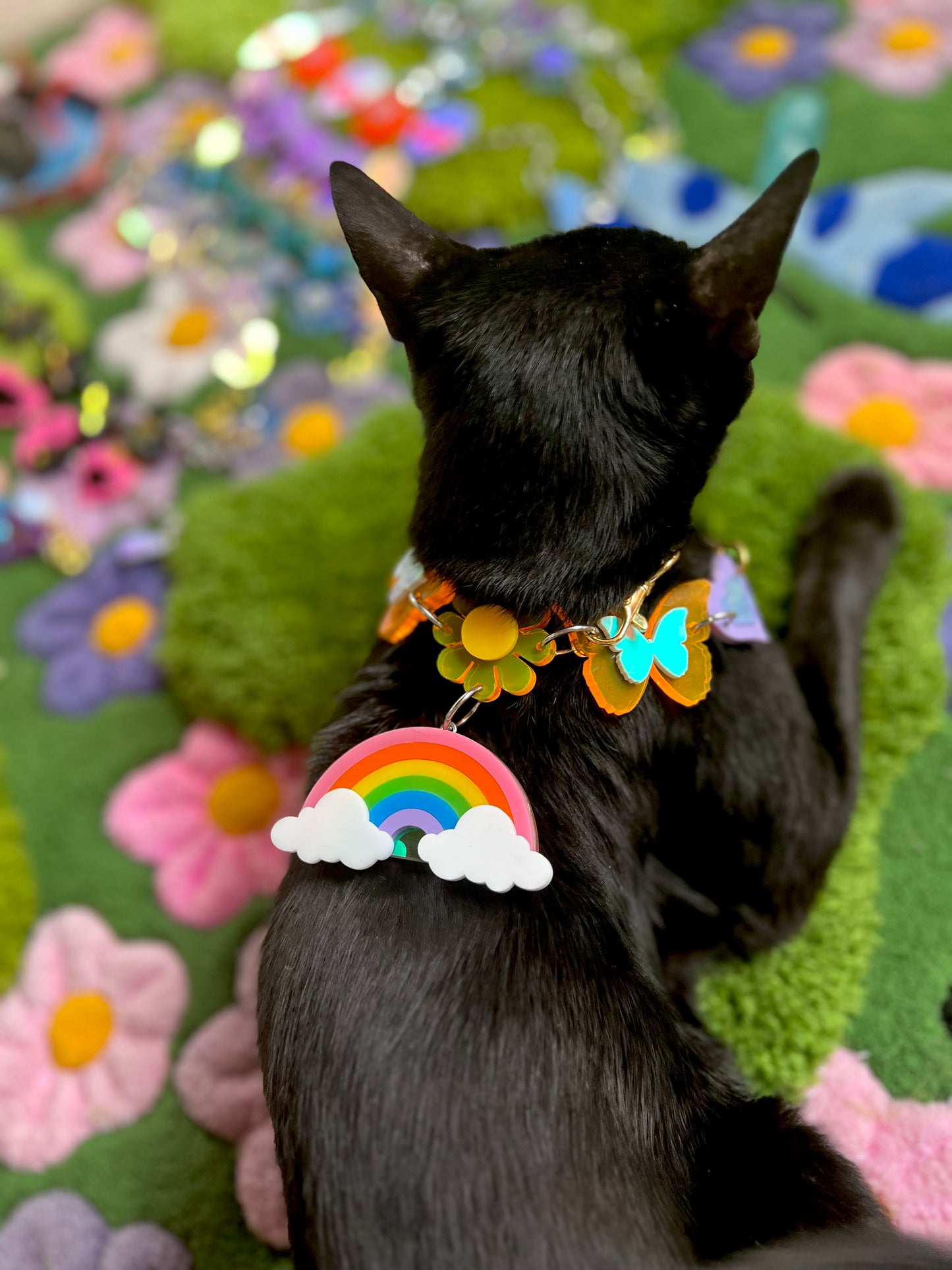 Rainbow Love Drip choker 🌈🦋🌈