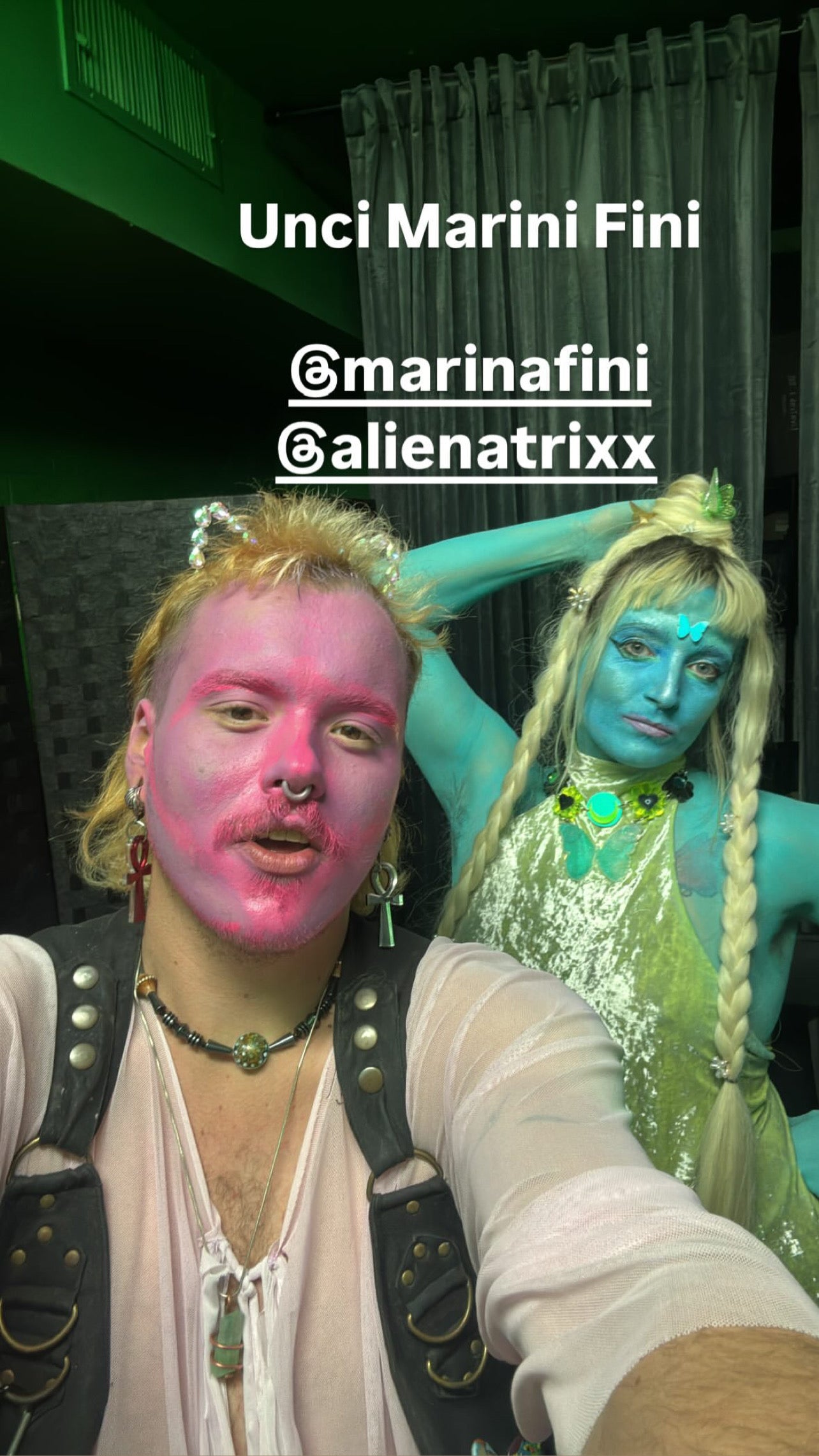 Neon Butterfly dreams collar 🦋💚 choker (one of a kind) uv reactive