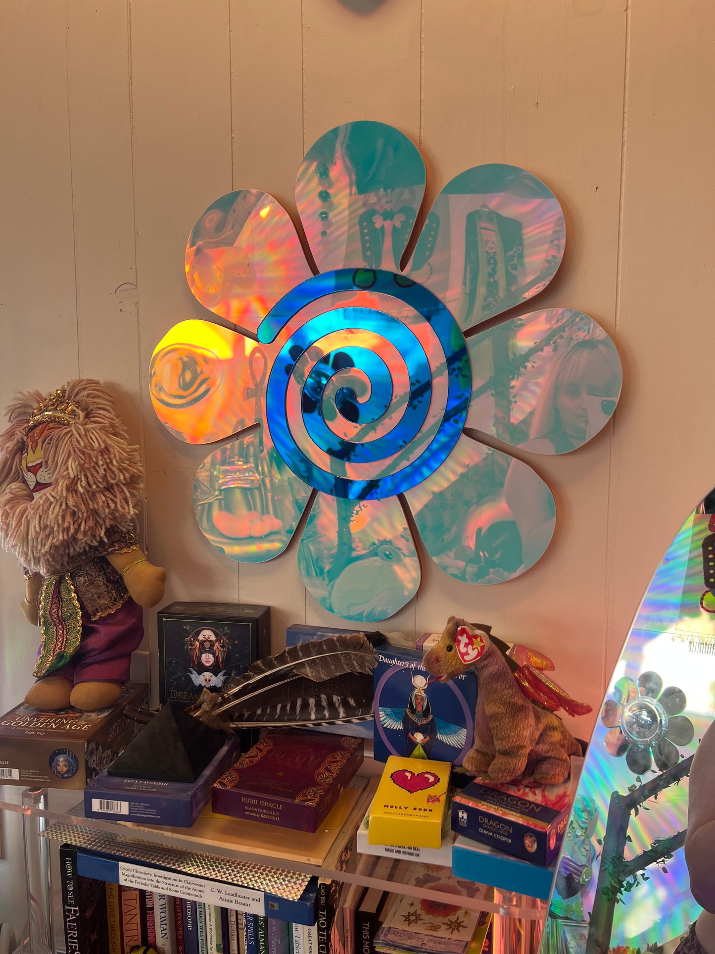 Vortex Flower mirror (ready to ship) 🌀🌸