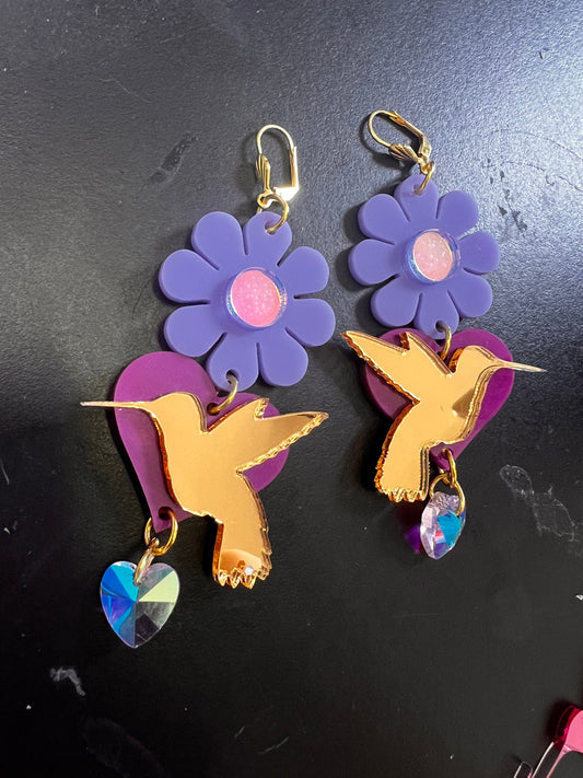 Loving Hummingbird Earrings