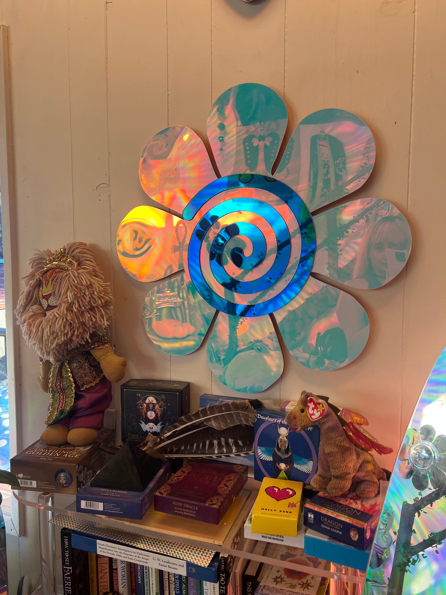 Vortex Flower mirror (ready to ship) 🌀🌸