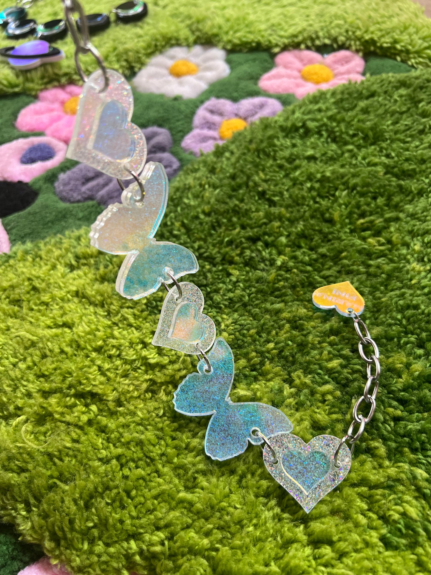 Holographic goddess Butterfly Choker 🦋🩷🪽 (Copy)