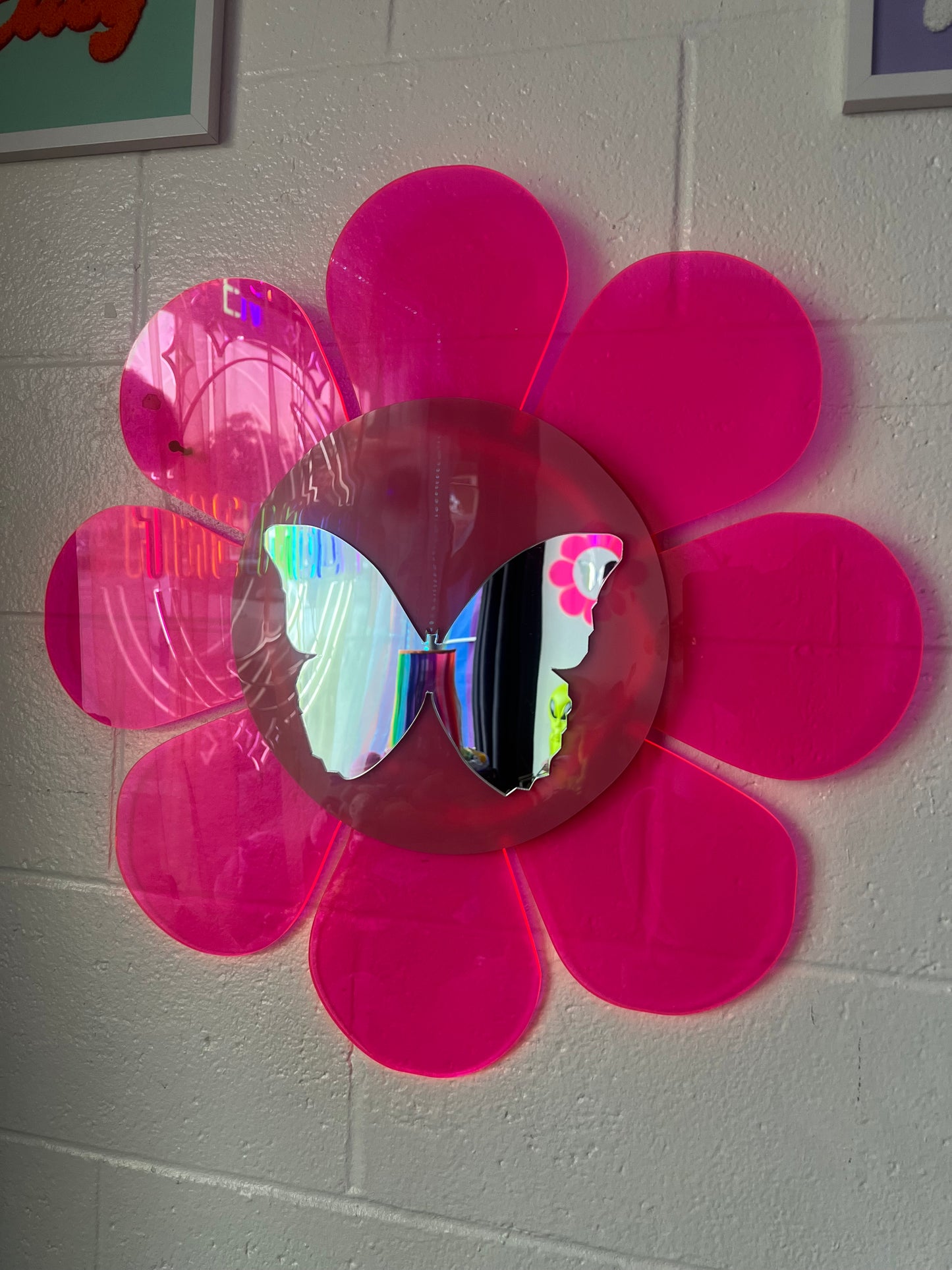 Flower butterfly mirror (ready to ship) 🌸🦋🌸
