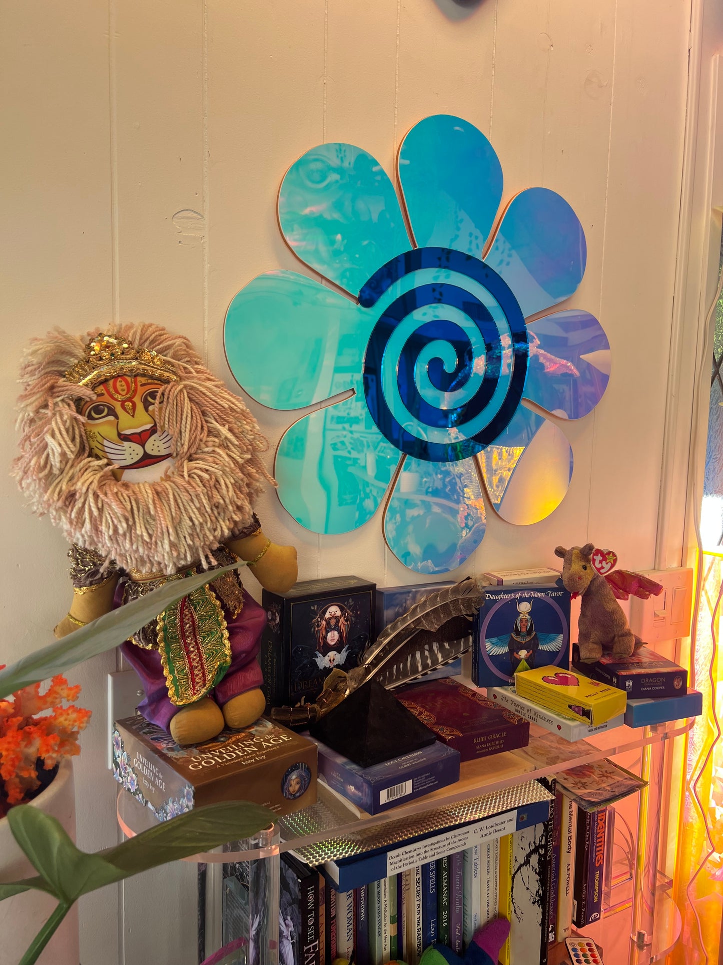 Vortex Flower mirror (ready to ship) 🌀🌸