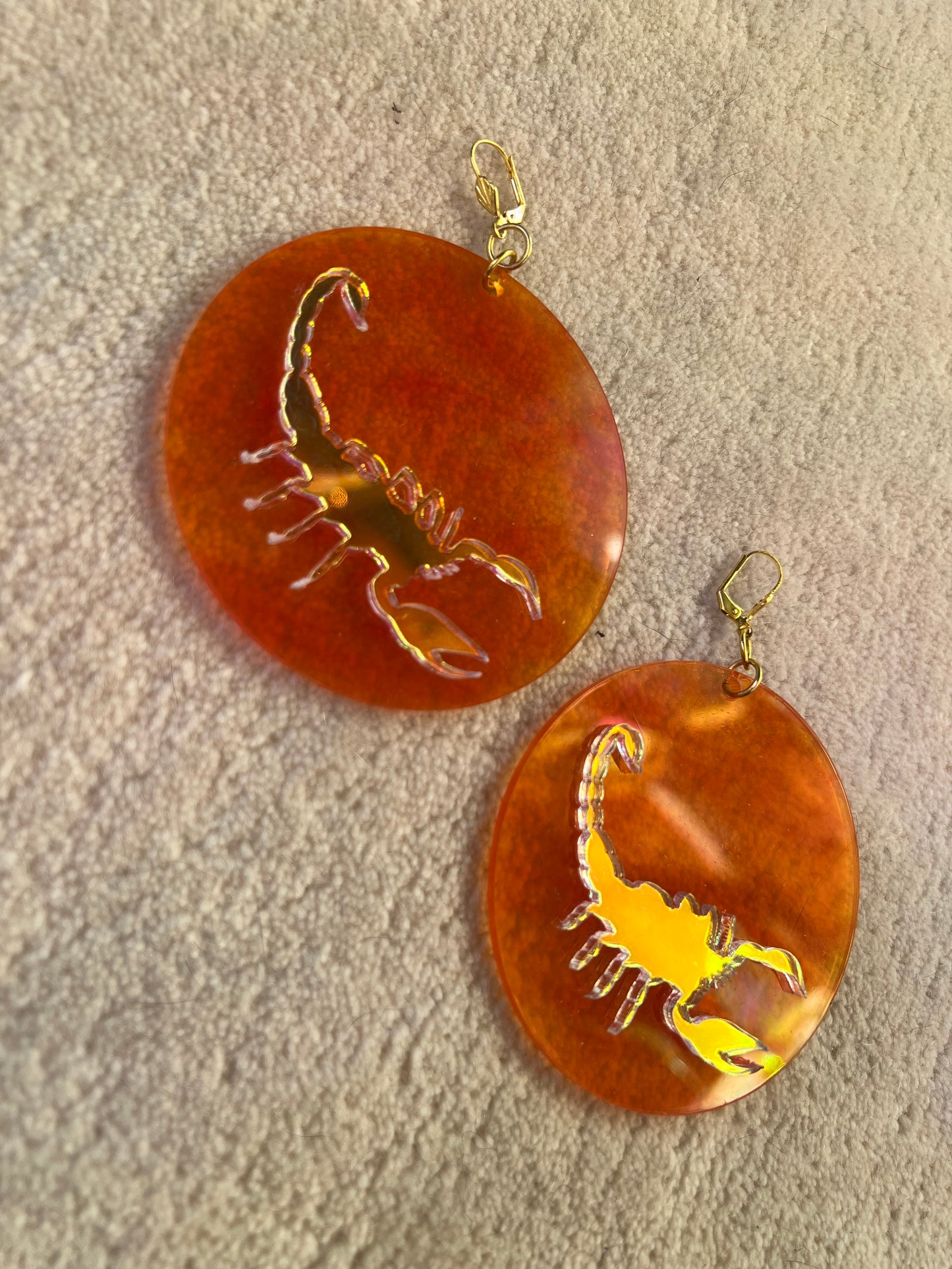 Golden Hour Scorpio earrings 🦂