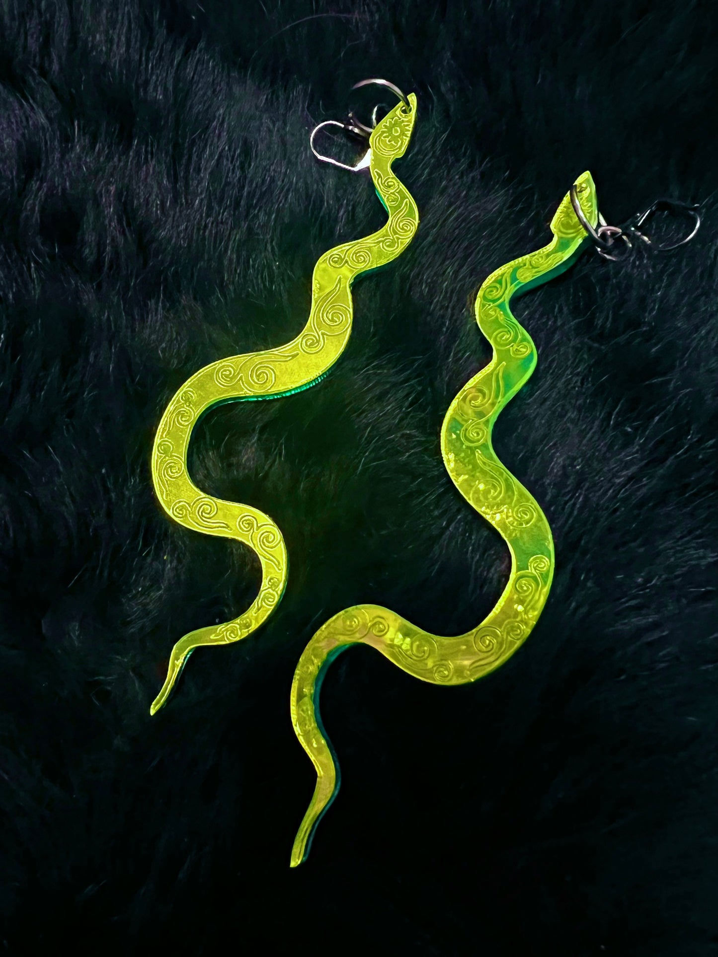 Slime desert Snake Earrings