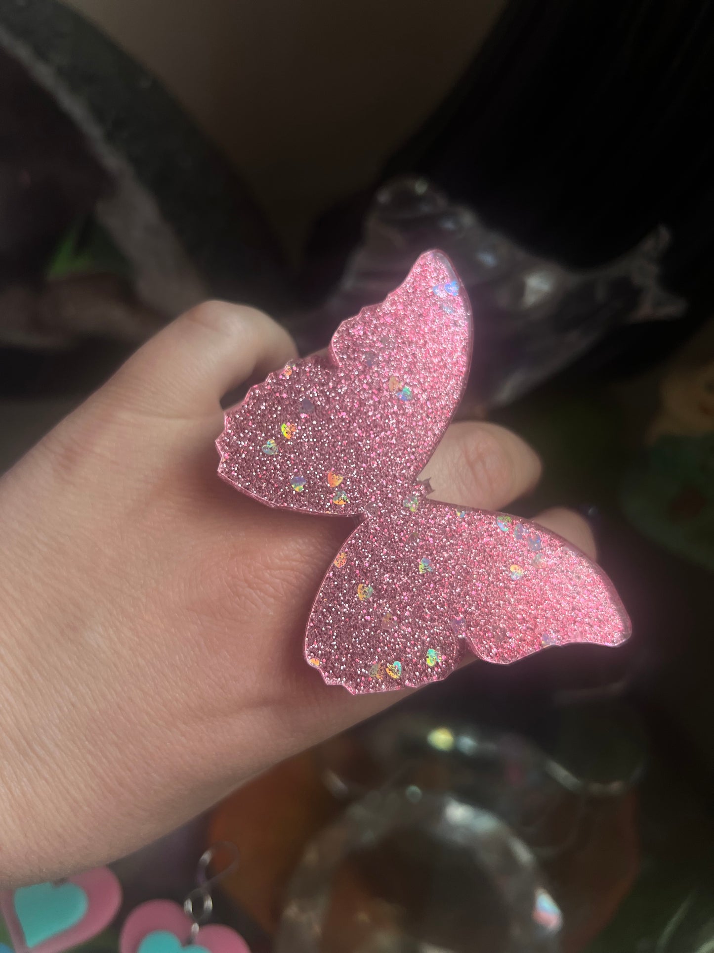 Glitter Barbie 🩷🦋🩷 Butterfly Ring