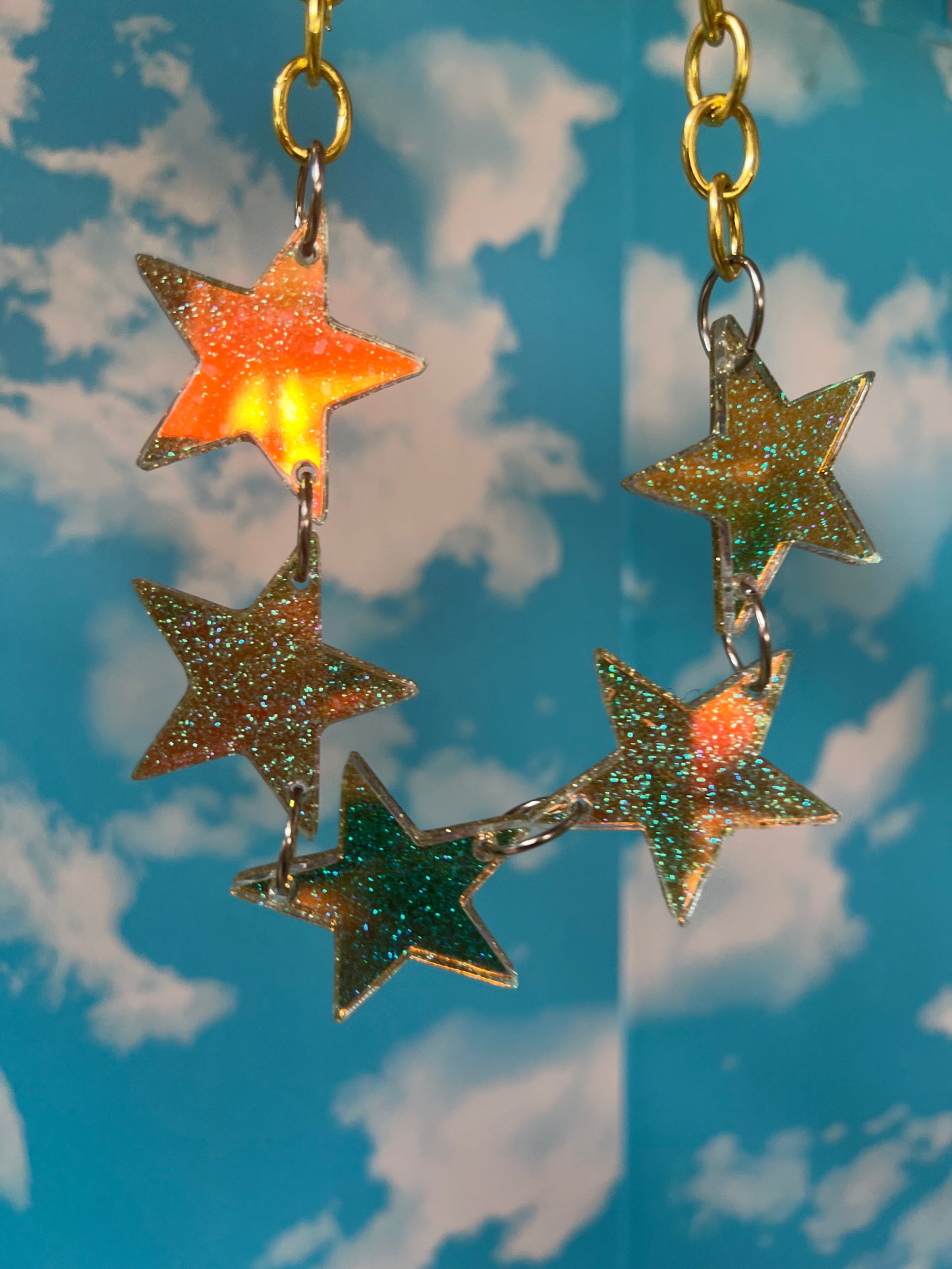 Your a Star Choker ⭐️ gold glitter✨