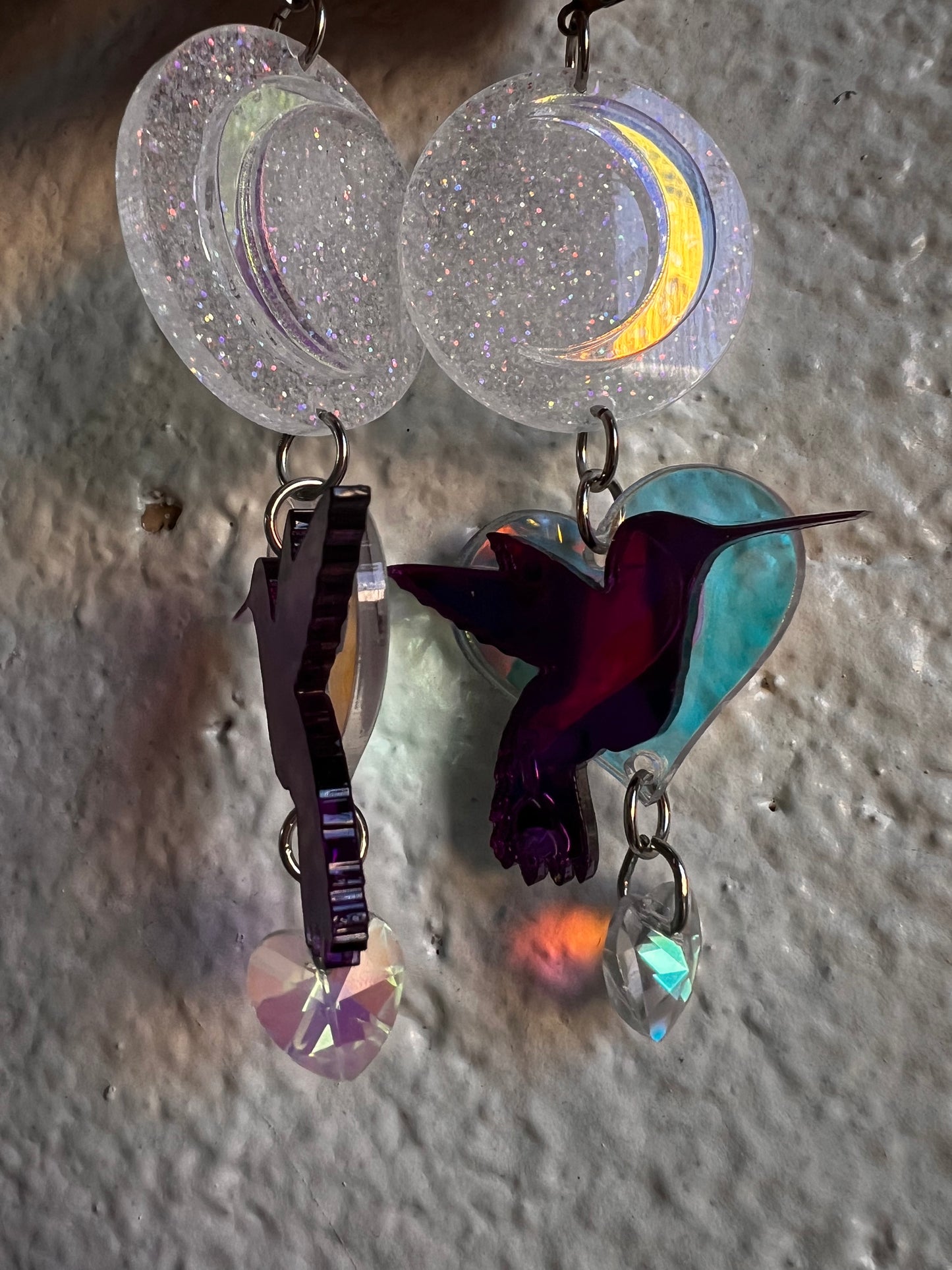 Luna Loving Hummingbird drip Earrings