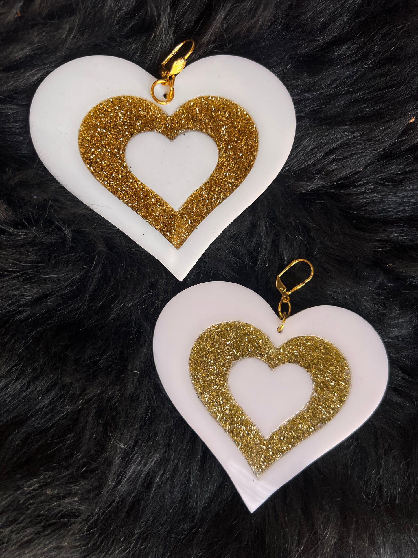 Golden Heart Love Earrings