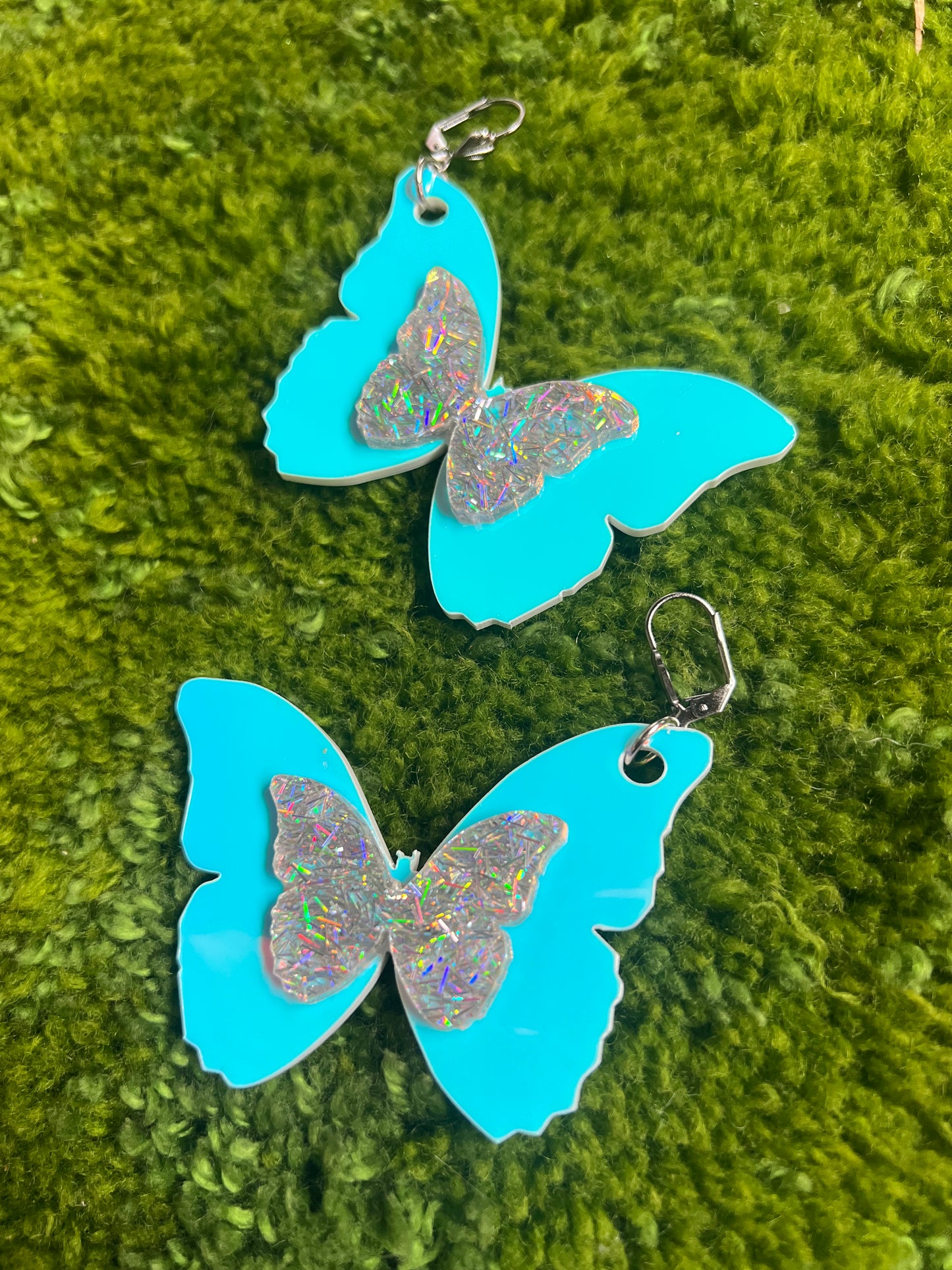 Holographic Dreams Butterfly Earrings 🦋