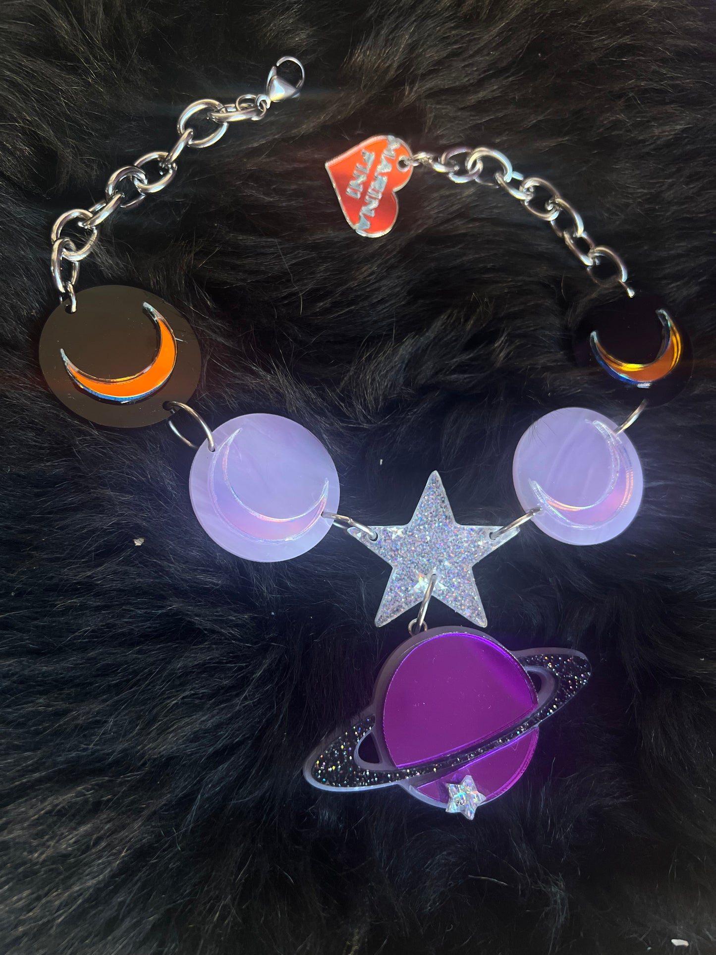 Luna goth Saturn 🪐 Choker
