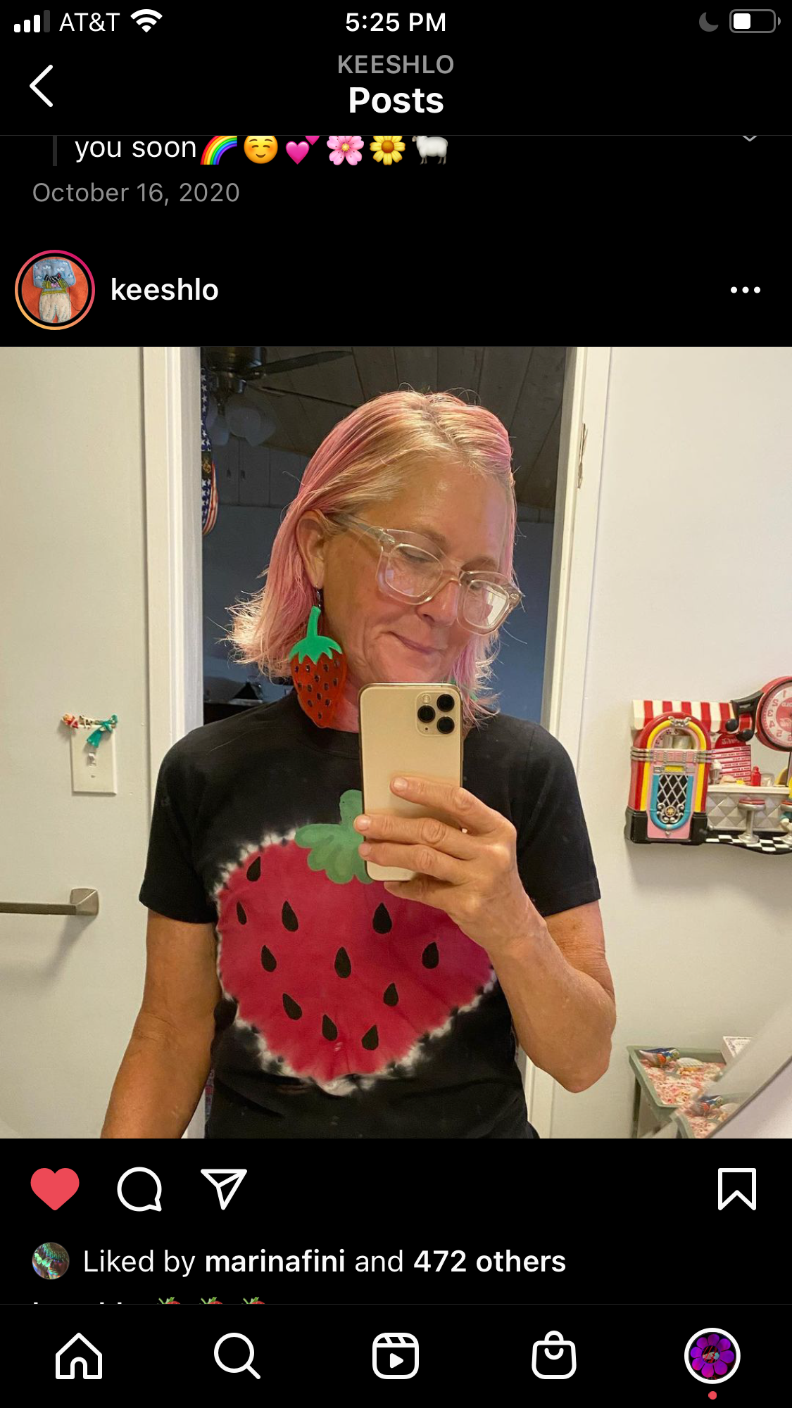 Neon Strawberry Earrings