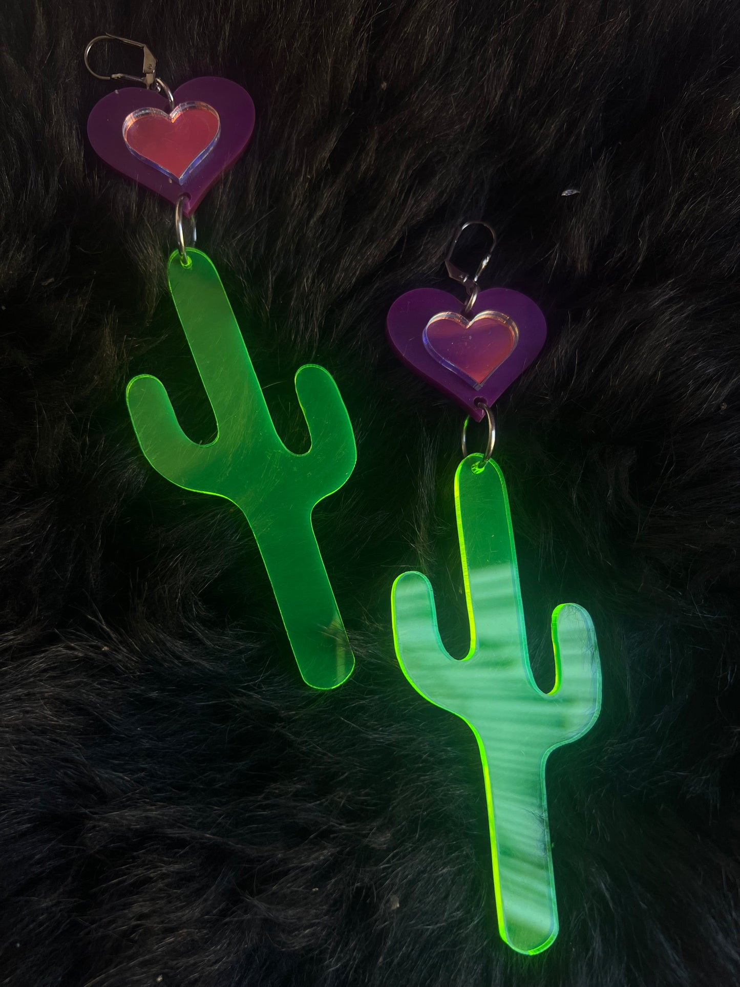 Desert Heart cactus Love Earrings