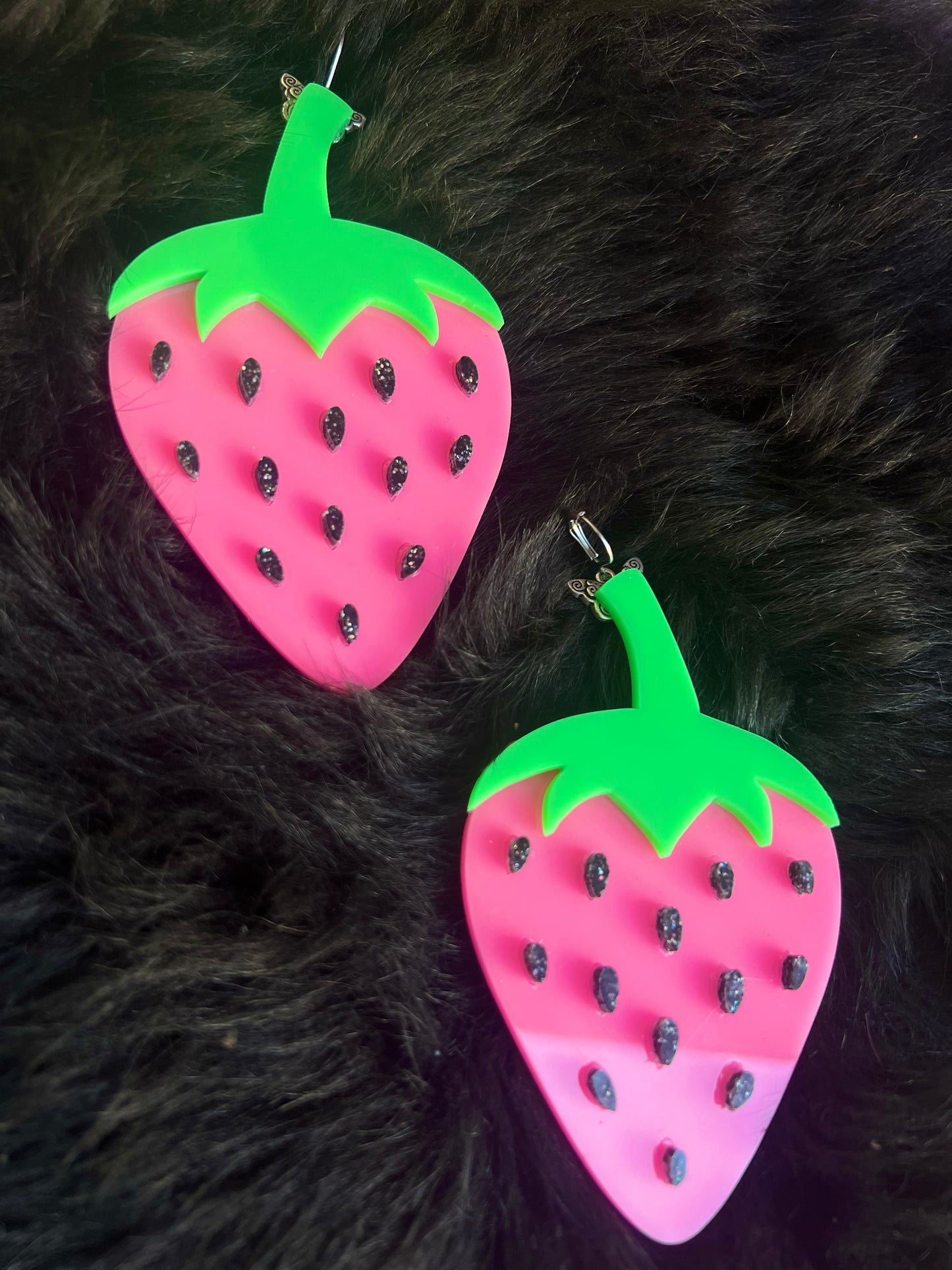 Baby pink Strawberry Earrings