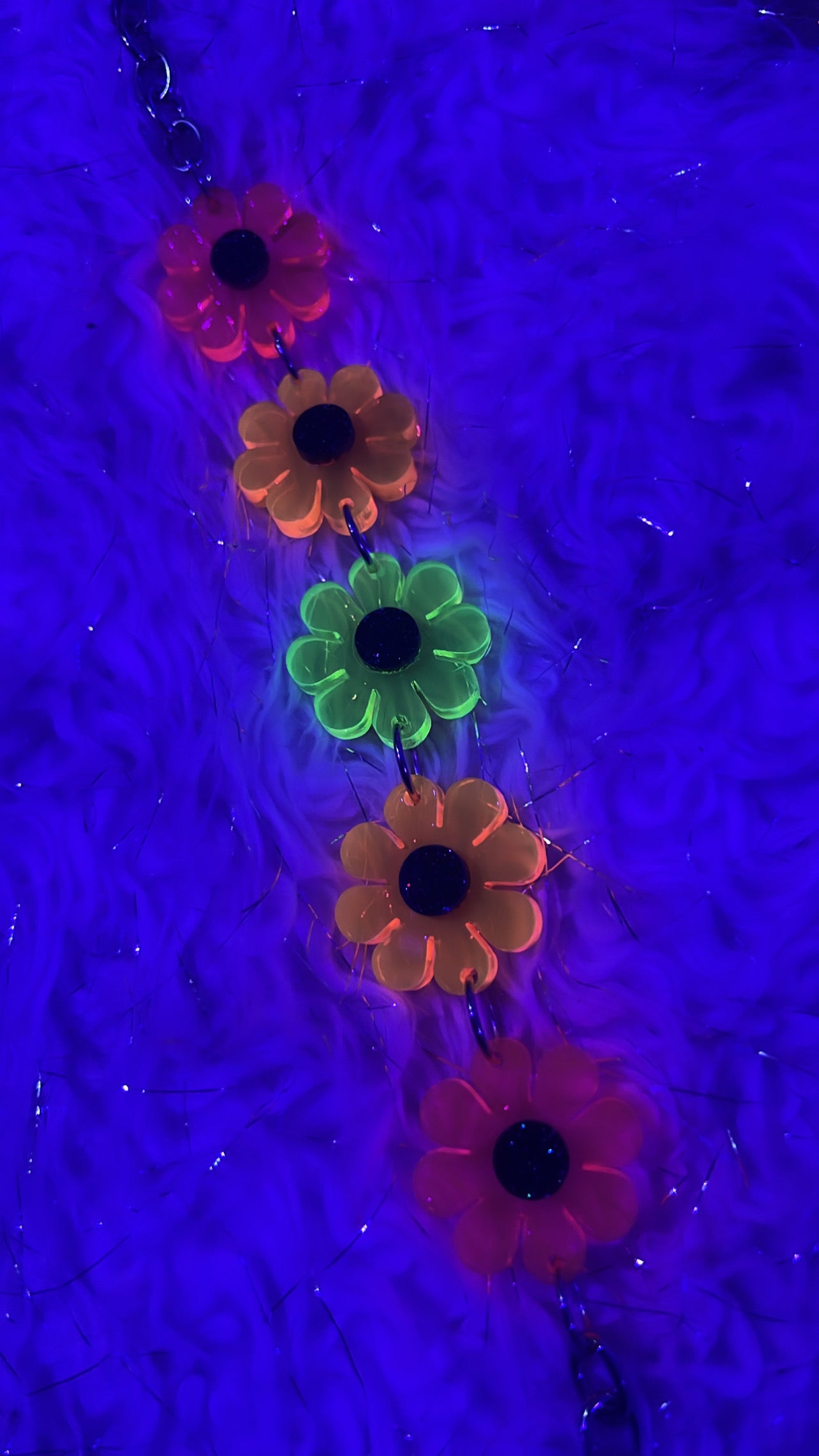 Neon Multi Flower Power Choker