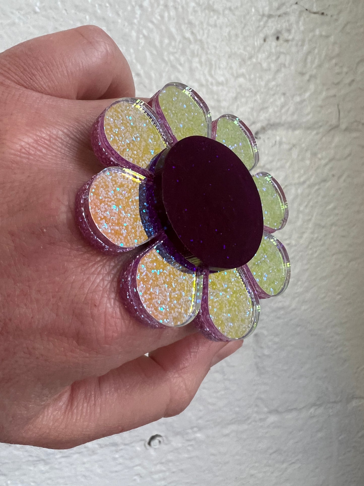 Holographic purple Power Ring