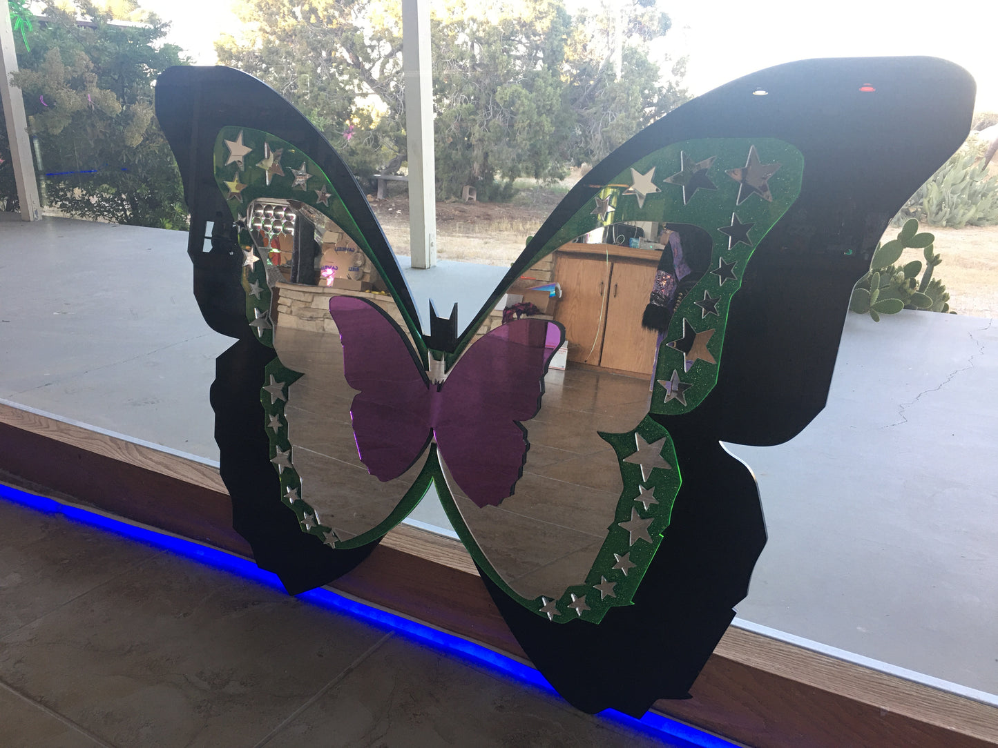Custom Large Butterfly mirror