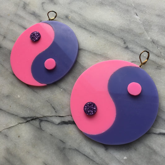 Pastel dreams Yin-Yang Earrings