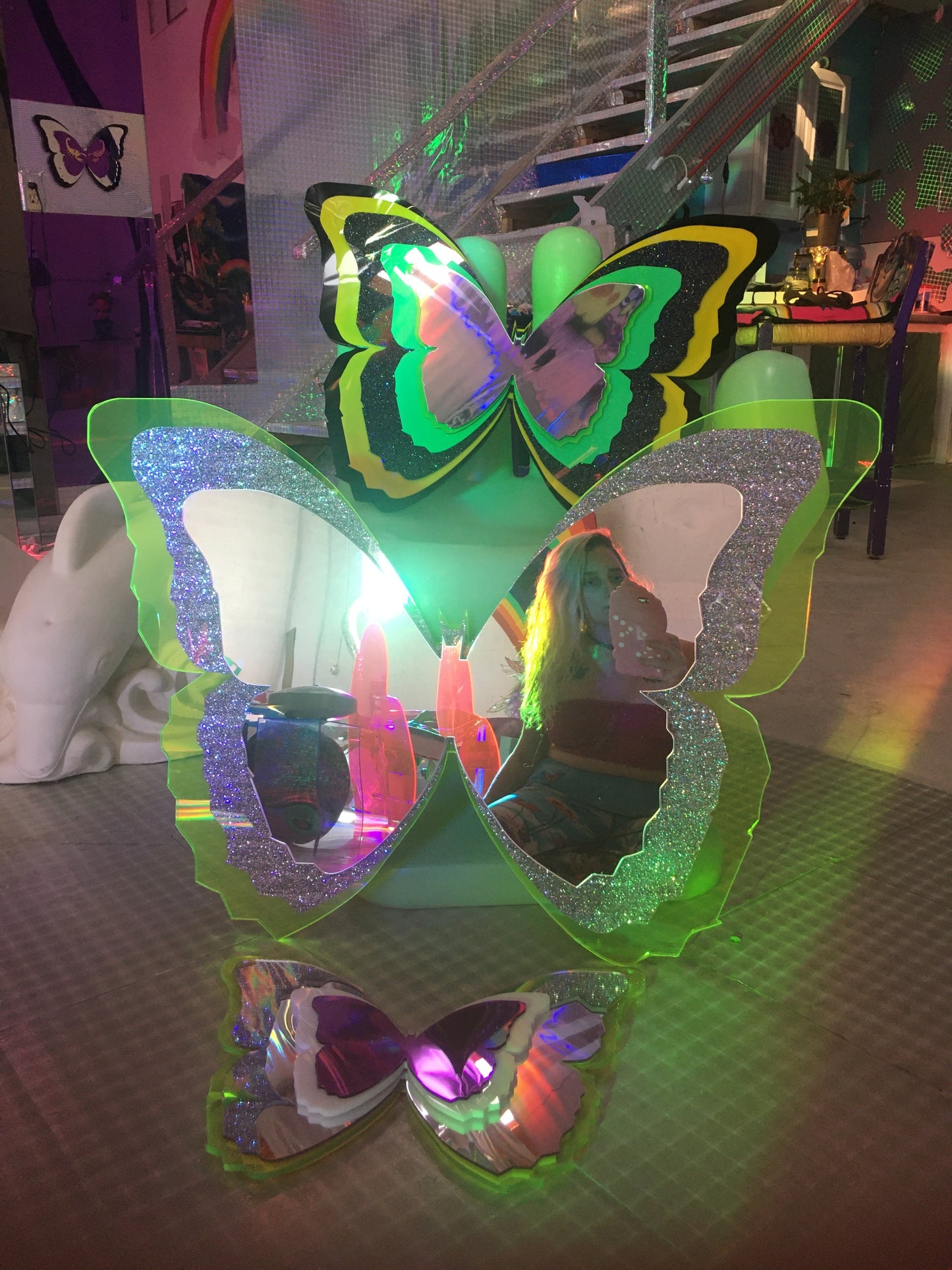 Custom Butterfly Mirror