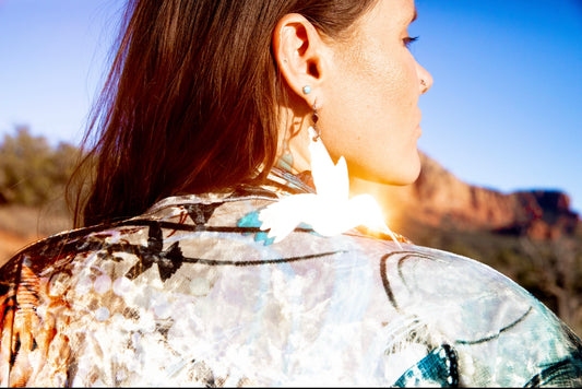 Holographic Hummingbird Earrings